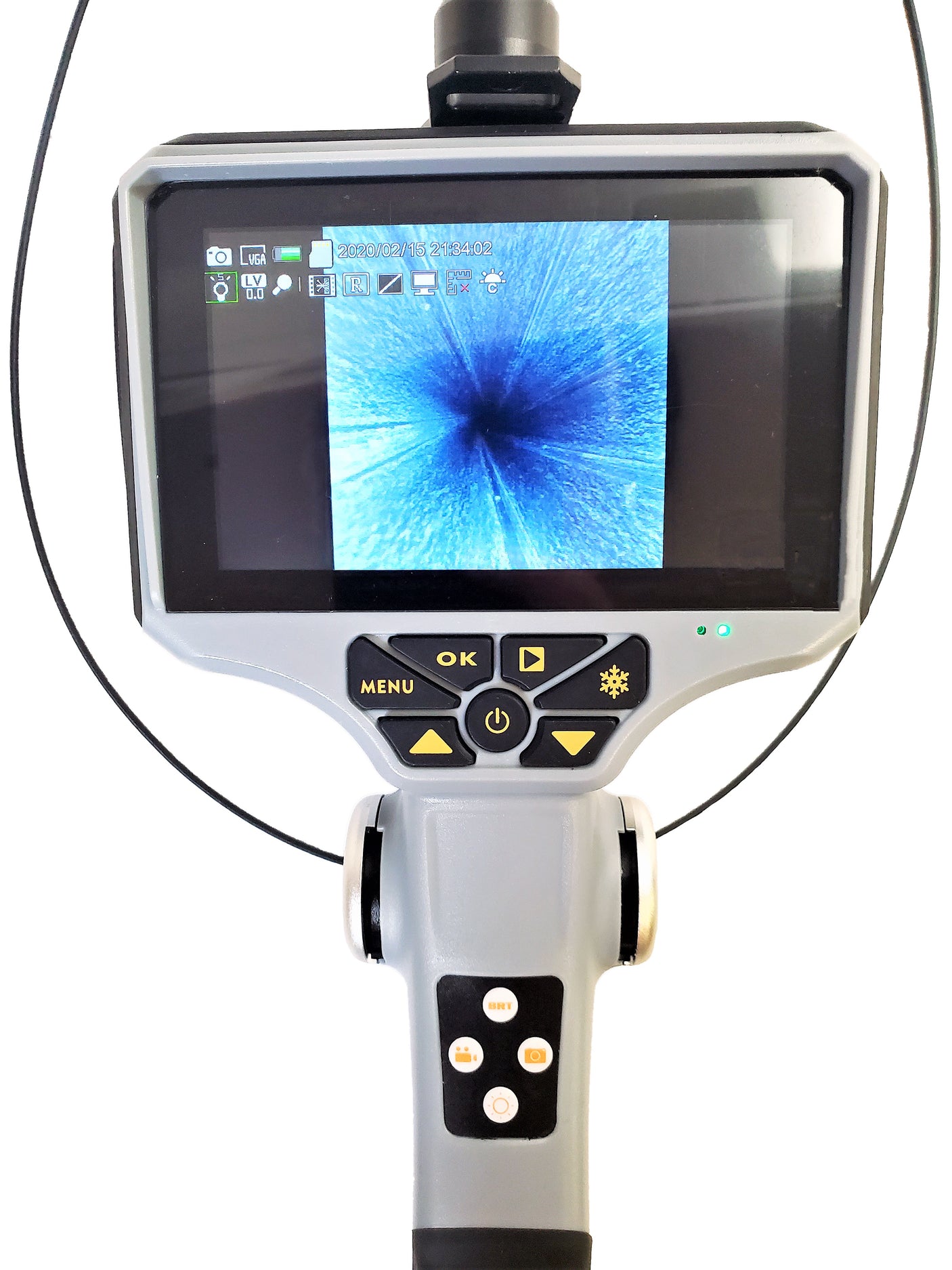 Vividia NP-R Series Rigid 0.95mm to 2.8mm Small Diameter Video Borescope 5" Monitor Optical Fiber Lighting