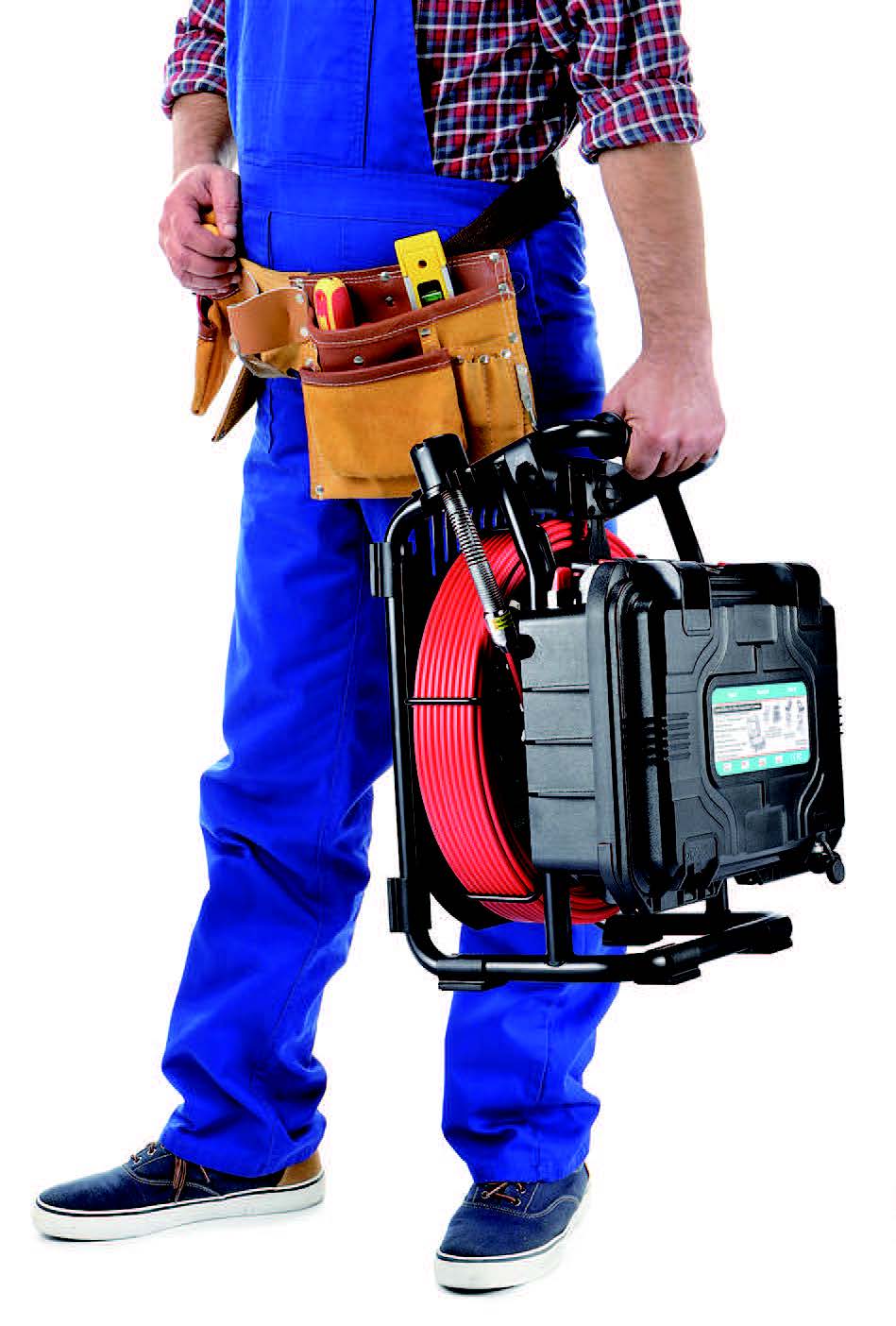 Vividia VS-759 Rainproof Drain Sewer Pipe Inspection Camera Systems with 40m/130ft Cable 10" Monitor