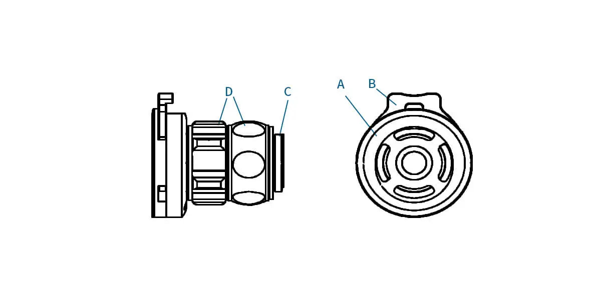 Vividia C-F1435 C-mount Eyepiece Camera Coupler Adapter Optical Zoom Manual Focusable for Fiberscopes Endoscopes