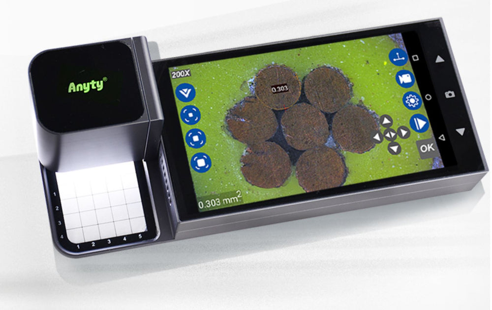 Vividia 3R-600S3 Portable Touchscreen Autofocus Digital Microscope 5" LCD Screen UV / IR / White Lights and Measurements