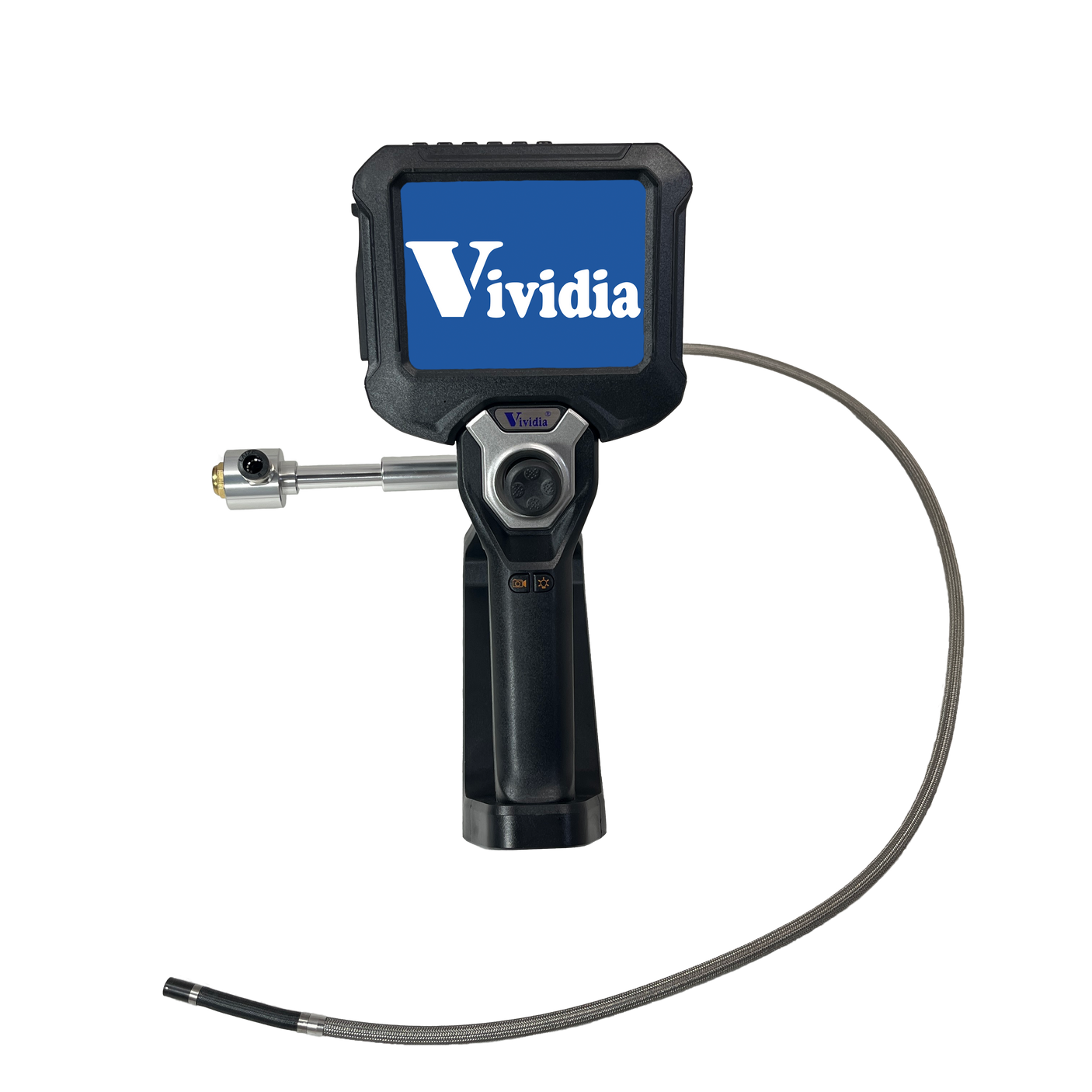 Vividia CF-7510HT Flexible High Temperature Joystick Articulating Inspection Camera Borescope Videoscope with 7.5mm (0.295") Diameter 1.0m Long Waterproof Probe and Air Cooling Channe
