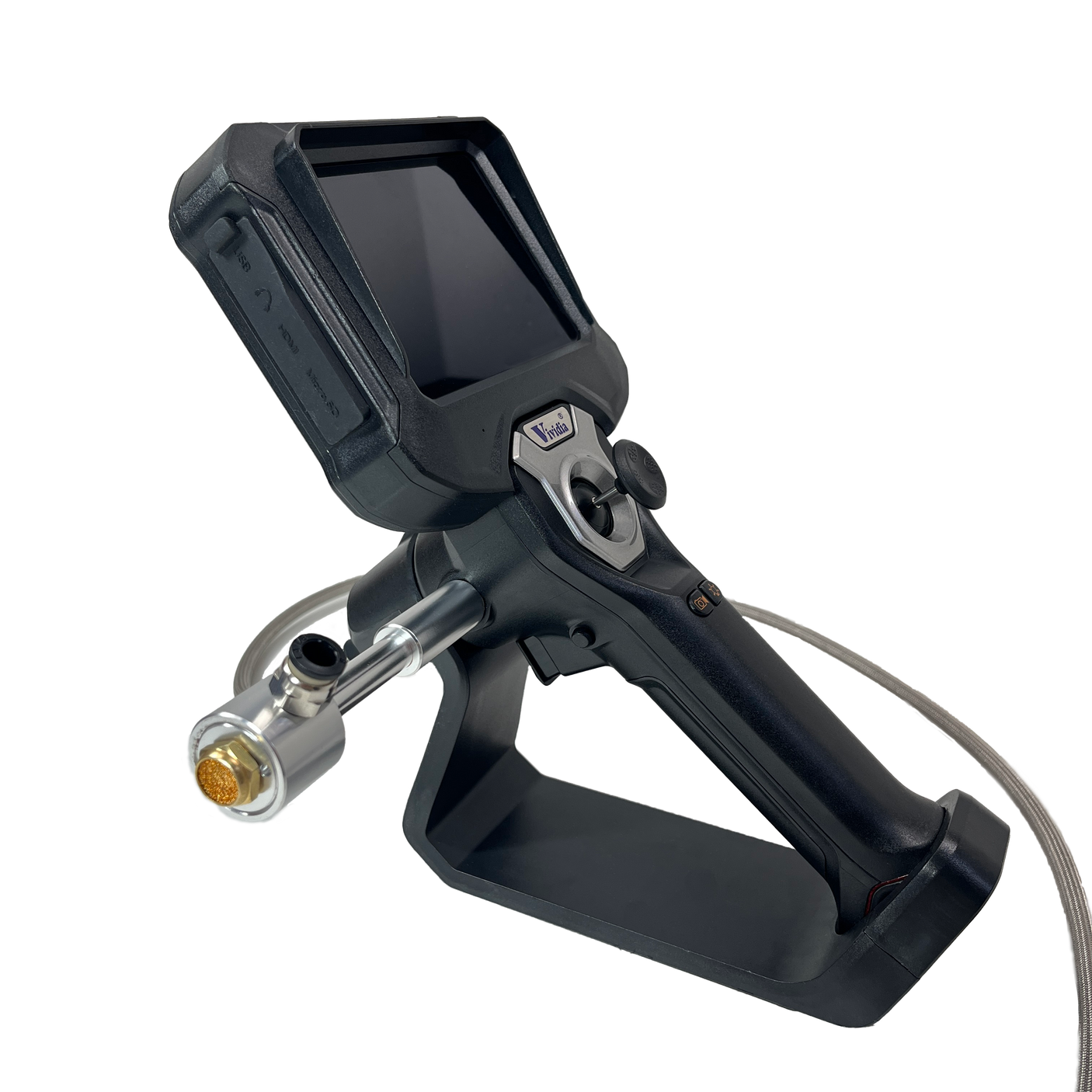 Vividia CF-7510HT Flexible High Temperature Joystick Articulating Inspection Camera Borescope Videoscope with 7.5mm (0.295") Diameter 1.0m Long Waterproof Probe and Air Cooling Channe