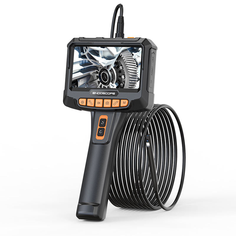 Vividia BD-8050R Dual Camera Rotational Head Borescope with 8mm / 0.32" Probe 5 Meter / 16ft Long and 4.5" LCD Monitor