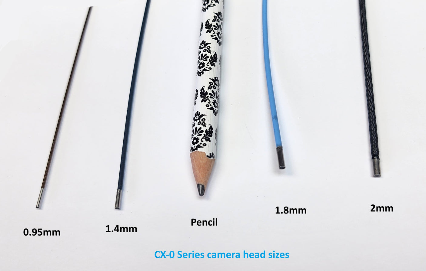 Vividia CX-0 Series 0.95mm to 3.8mm Flexible Small Diameter Borescope Videoscope Non-Articulation Industrial Endoscope