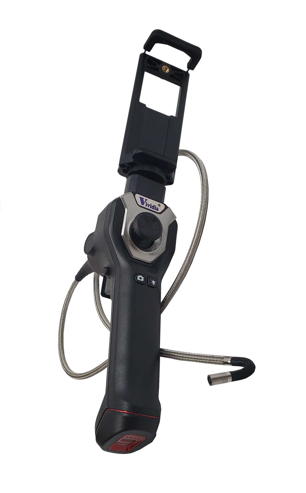 Vividia CX-6010U 6mm Diameter Flexible Joystick Articulation USB Borescope for Windows Mac Android and iOS