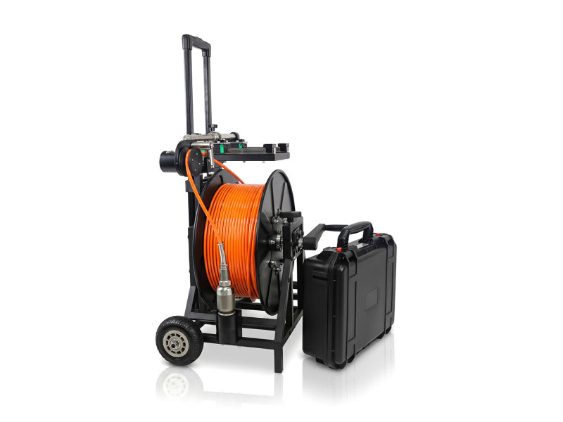Vividia DV13-50PT Underwater Borehole Inspection Camera System with 50mm Diameter Pan-Tilt Camera and 100 Meter Cable and 13 Inch IPS Monitor
