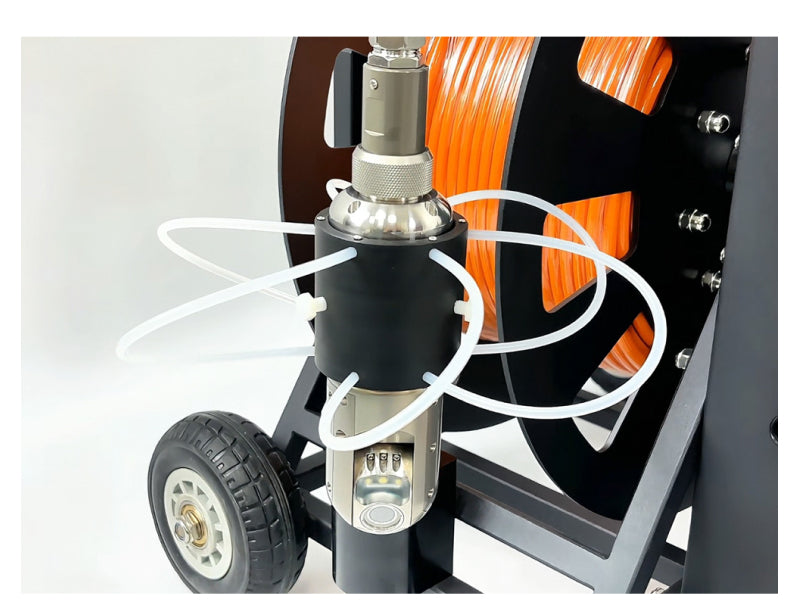 Vividia DV13-50PT Underwater Borehole Inspection Camera System with 50mm Diameter Pan-Tilt Camera and 100 Meter Cable and 13 Inch IPS Monitor