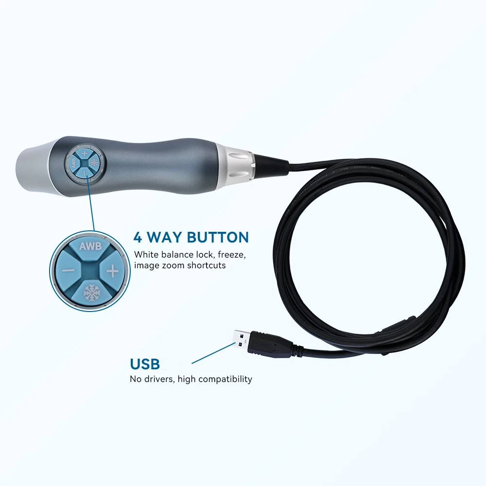 Vividia ECS-1001 USB Endoscope Fiberscope Eyepiece Camera 1920x1080 CMOS Camera and Universal Adaptor