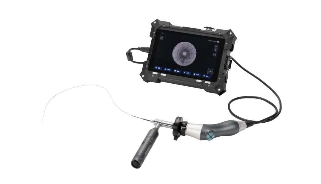 Vividia ET-035M8 Ultra Slim Flexible 0.35mm Diameter Fiberscope 8" Monitor Bundle for Industrial Inspection