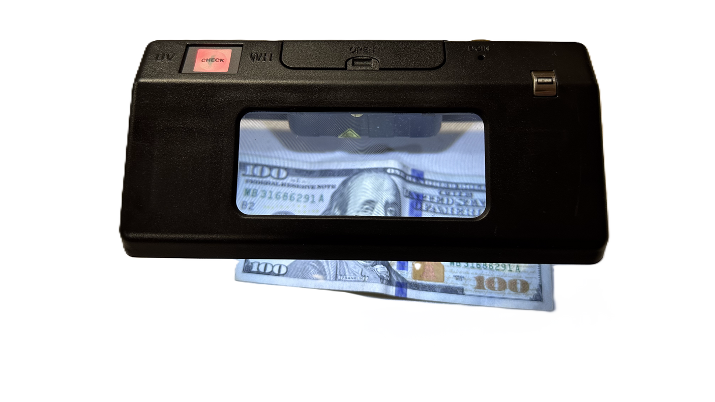 Vividia FM-113 Desktop Document Banknote Magnifer with UV365 UV254 and White Lights and 3X Magnification