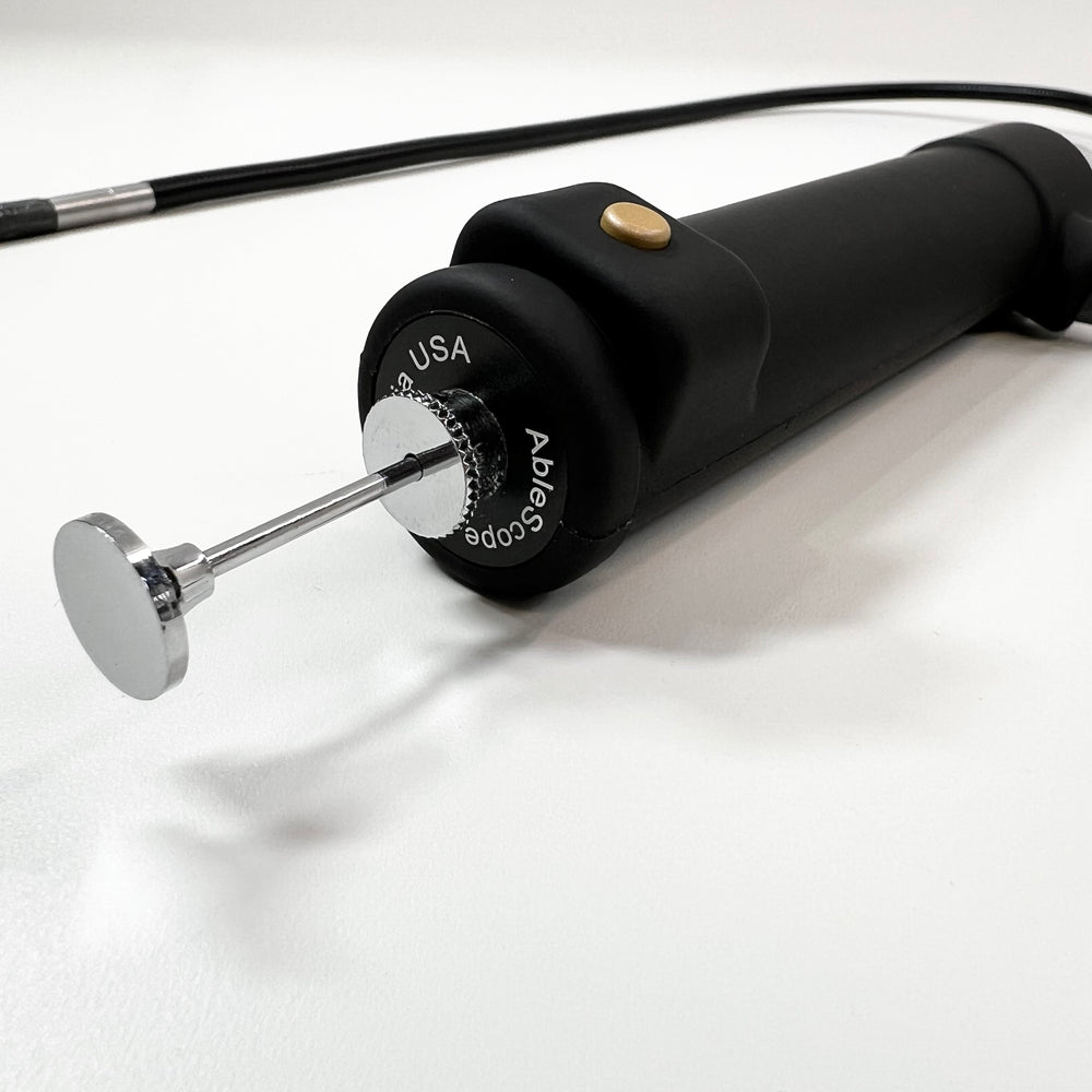 Vividia VA-D6560U USB Semi-Rigid Borescope Endoscope with Dual Camera and 180 Degree Articulating 6.5mm Diameter 60cm Long Probe and LED Lights