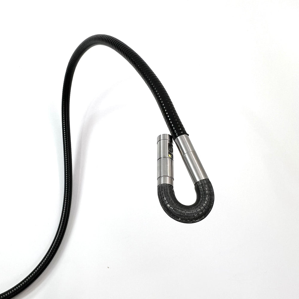 Vividia VA-D6560U USB Semi-Rigid Borescope Endoscope with Dual Camera and 180 Degree Articulating 6.5mm Diameter 60cm Long Probe and LED Lights