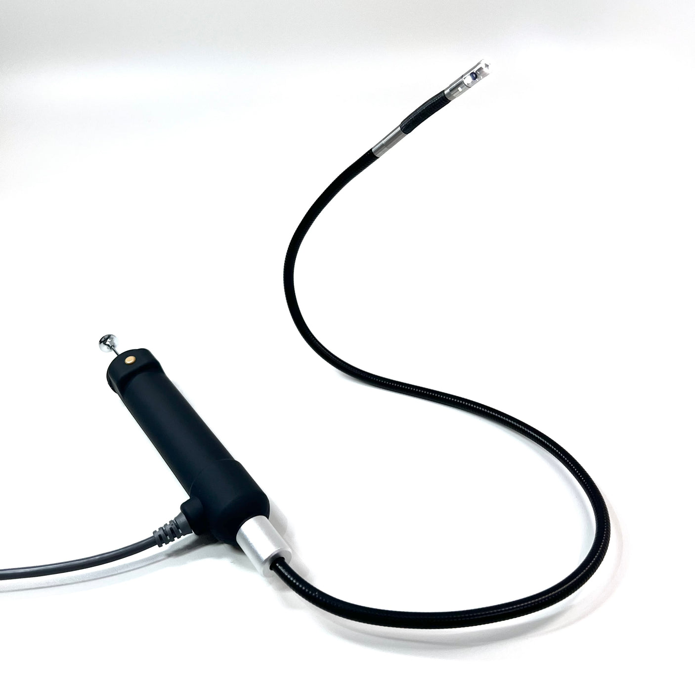 Vividia VA-D6560U USB Semi-Rigid Borescope Endoscope with Dual Camera and 180 Degree Articulating 6.5mm Diameter 60cm Long Probe and LED Lights