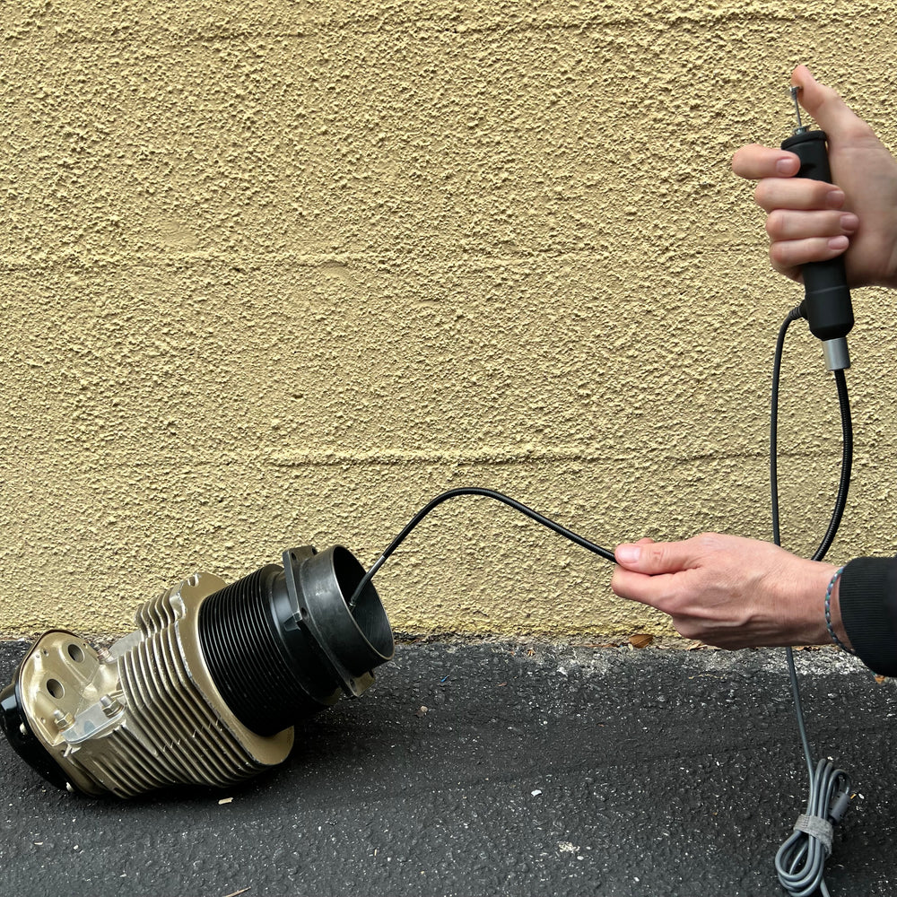 Vividia VA-D6560U USB Semi-Rigid Borescope Endoscope with Dual Camera and 180 Degree Articulating 6.5mm Diameter 60cm Long Probe and LED Lights