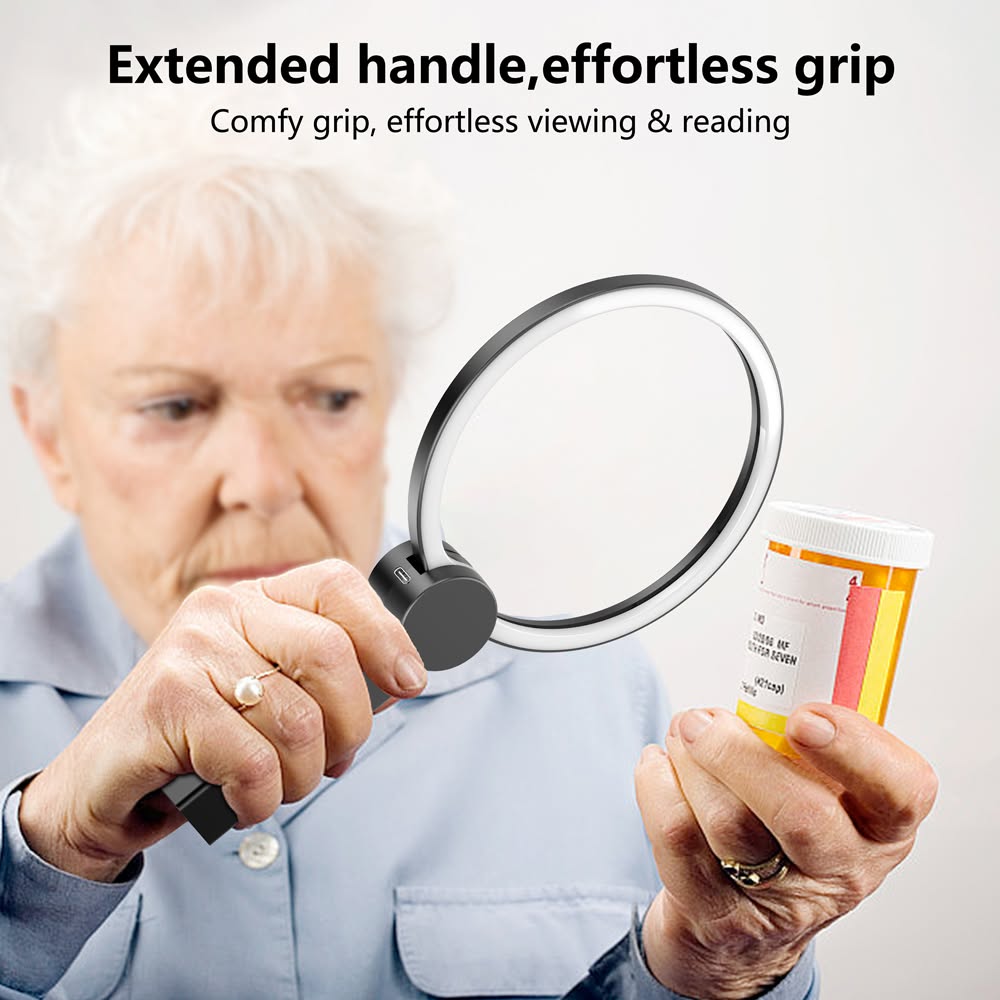 ViSee LM-130C Handfree LED Lighted Magnifeir 2x to 5x Three-in-One Gooseneck