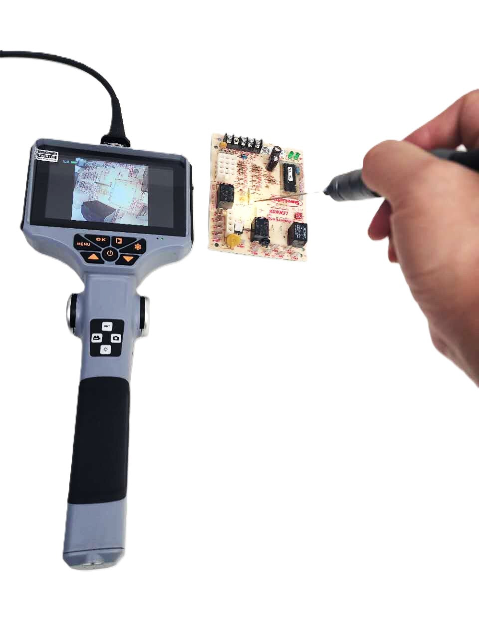 Vividia NP-R Series Rigid 0.95mm to 2.8mm Small Diameter Video Borescope 5" Monitor Optical Fiber Lighting