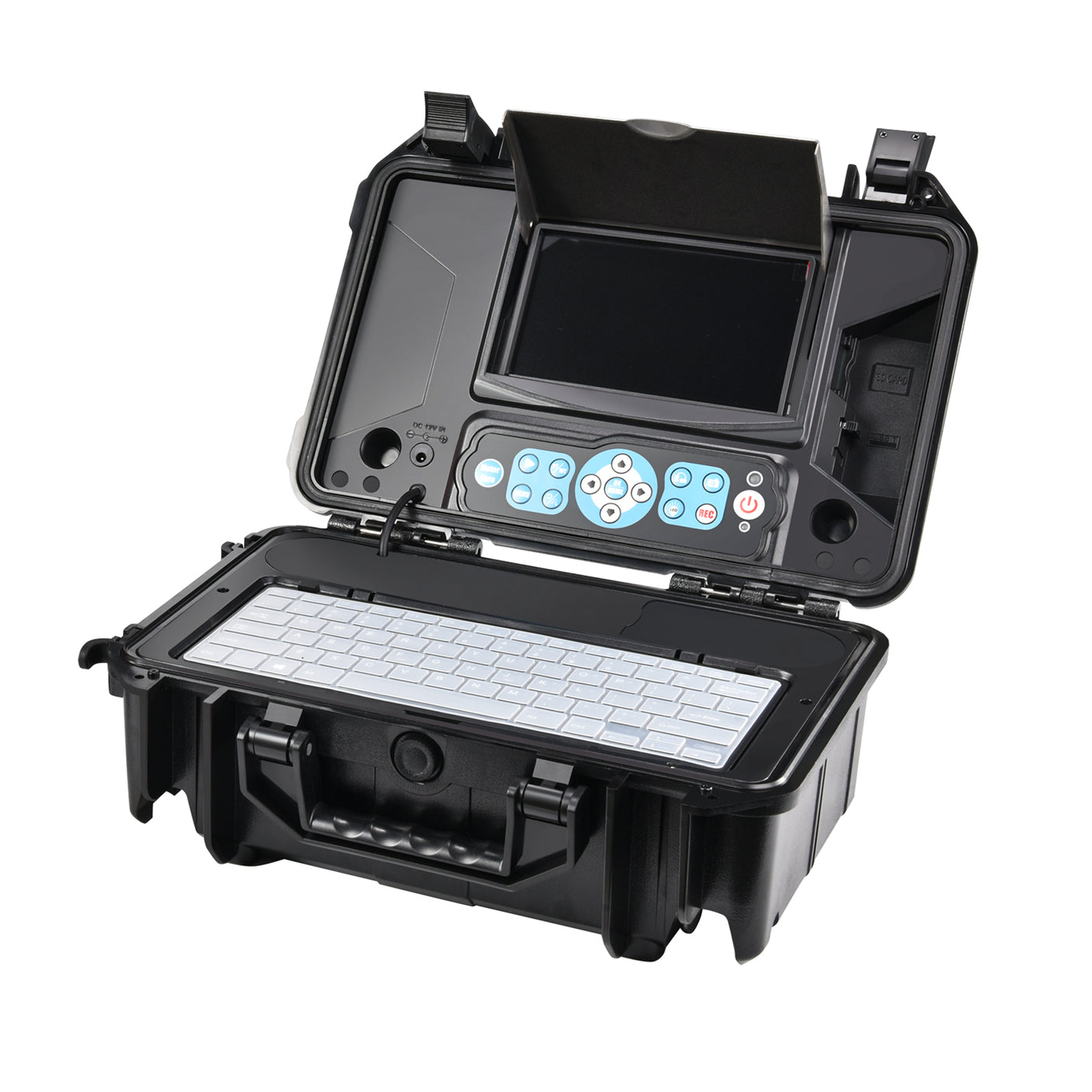 Control Box with 10" Monitor for VS-749A, VS-749AT, VS-749, VS-749plus, VS-749B, VS-749Bplus, VS-749D, VS-729 and VS-739 Pipe Inspection Cameras
