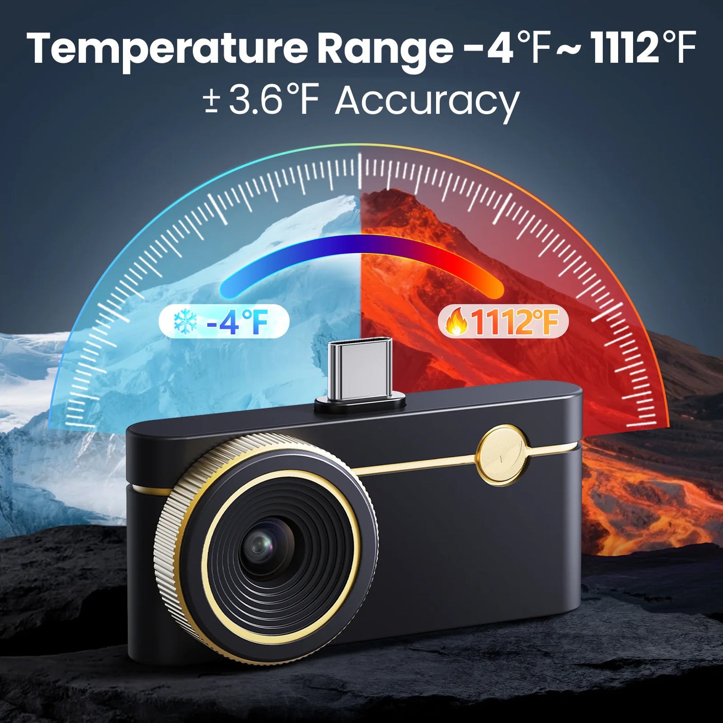 P3 Focusable Thermal Imager Camera X³IR™ Resolution 512x384 for iPhone iPad and Android Windows PC