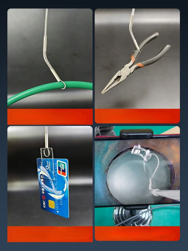 Vividia SN-4110 Slim Snare Retrieval Tool for Mechanics Technician 4.1mm Diameter 1m Long
