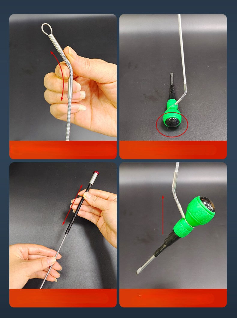 Vividia SN-4110 Slim Snare Retrieval Tool for Mechanics Technician 4.1mm Diameter 1m Long