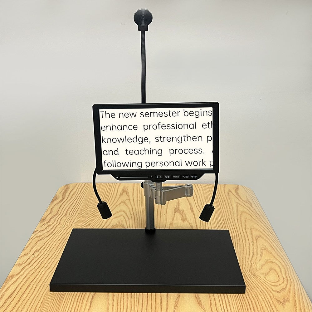 ViSee TVM-810AF2 Tabletop Autofocus 4K UHD Video Low Vision Magnifier with Dual Cameras and 10" Built-in Display Monitor
