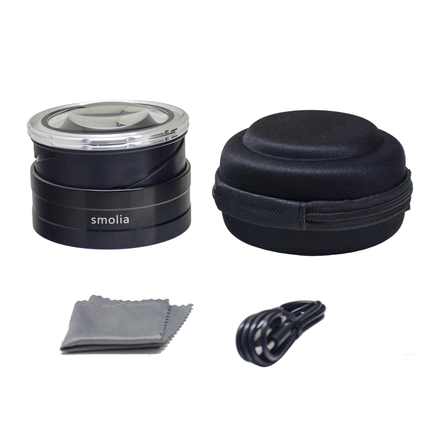 ViSee Smolia TZC Handheld Desktop Rechargeable Touch Adjustable Magnification LED Magnifier
