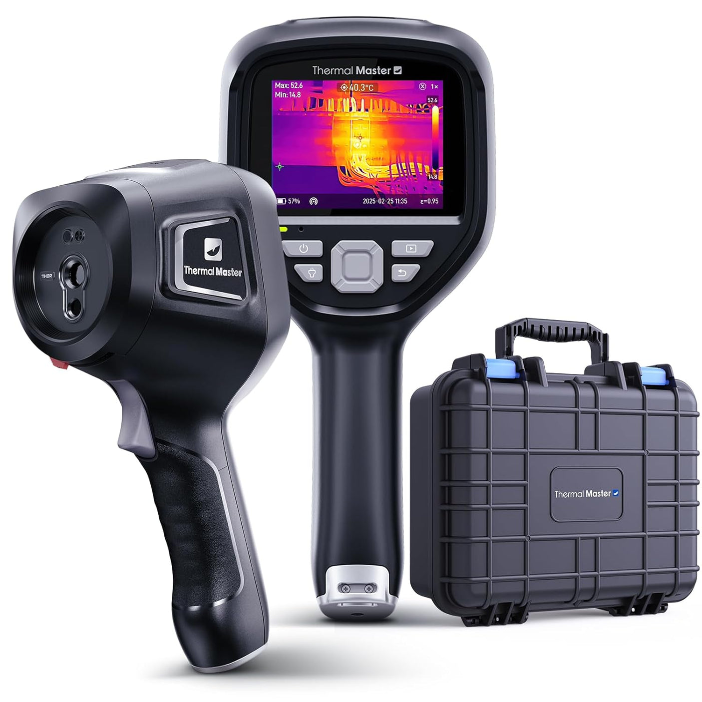 Handheld Thor Hammer Thermal Camera Th001 Th002 512×384 X³IR Resolution 640×480 3.5" IPS Screen Thermal Imager with Laser, -4℉to 1022℉, 60Hz