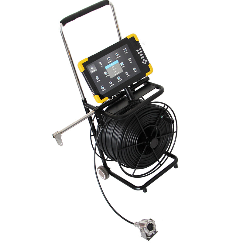 Vividia UWC-3405plus200 Underwater Inspection Monitoring Camera 5MP Resolution 200m Soft Flexibe Cable 10" Monitor Depth Counter