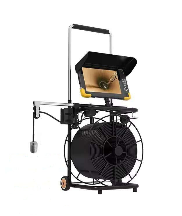 Vividia UWC-3405plus200 Underwater Inspection Monitoring Camera 5MP Resolution 200m Soft Flexibe Cable 10" Monitor Depth Counter