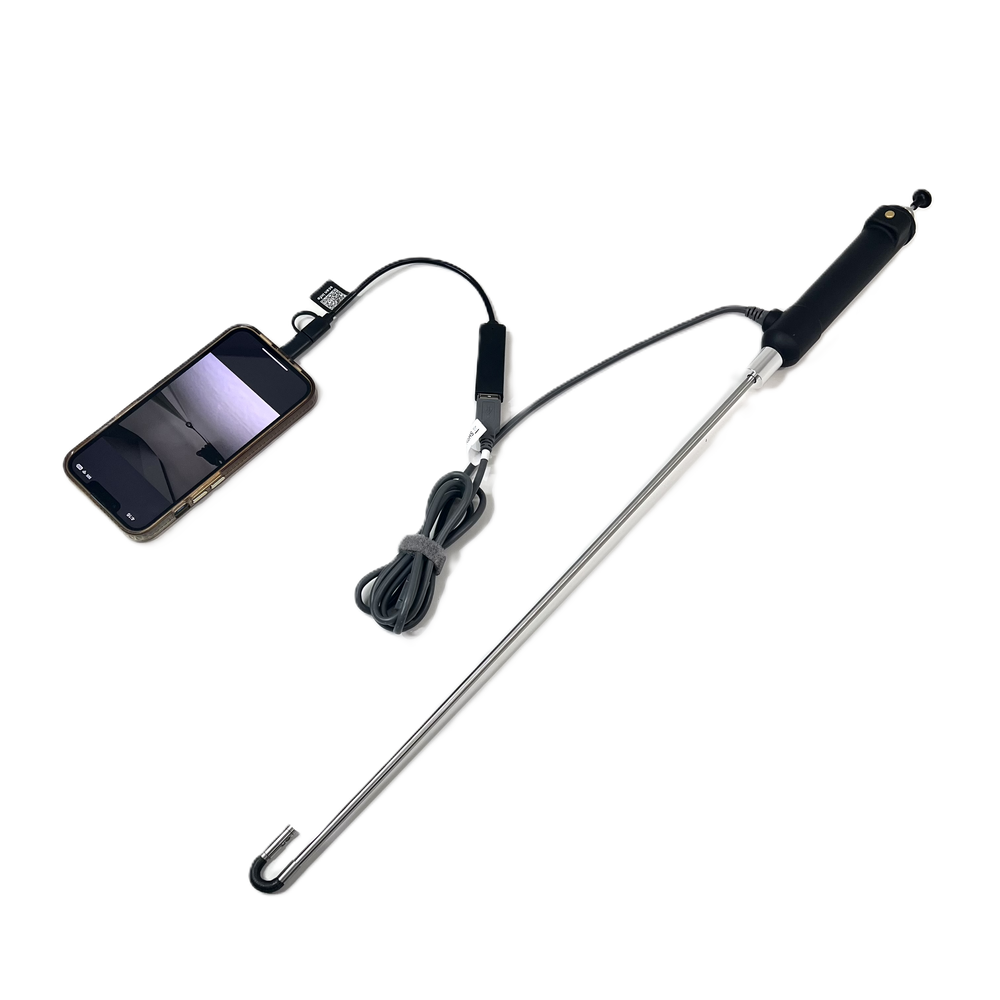 Vividia VA-D4065 Rigid USB Borescope Endoscope with Dual Camera and 180 Degree Articulating 6.5mm Diameter 40cm Long Probe and LED Lights