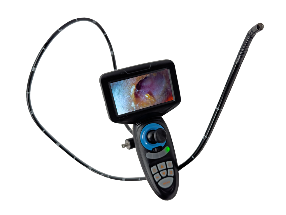 Vividia VE-8150AW Joystick Articulaiton Veterinary Equine Endoscope 8mm Diameter 4.5" Monitor Air/Water Cleaning Channel