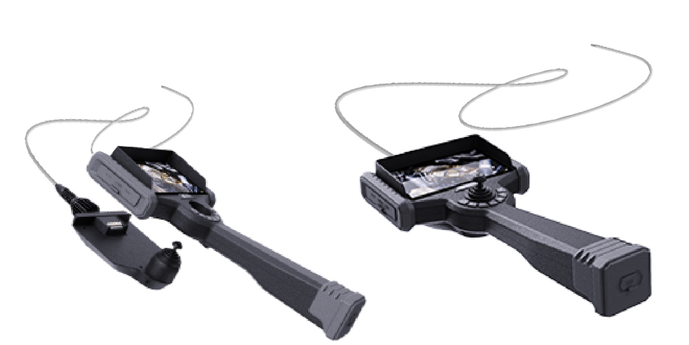 Vividia VP-0-08506 Flexible 0.85mm Diameter 0.6m Long Video Borescope 6" Touchscreen Monitor