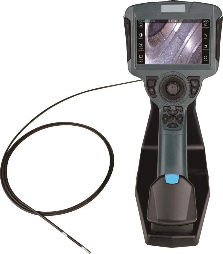 Vividia VX-3920-12 Joystick Articulating 360° 4mm Working Channel Borescope with Touchscreen 5" Monitor