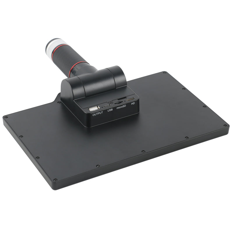 Vividia HM-410 Digital Microscope with 10" 1080p LCD Screen, Manual Focus, 350x Magnification, 4MP Image Sensor, HDMI/USB Output