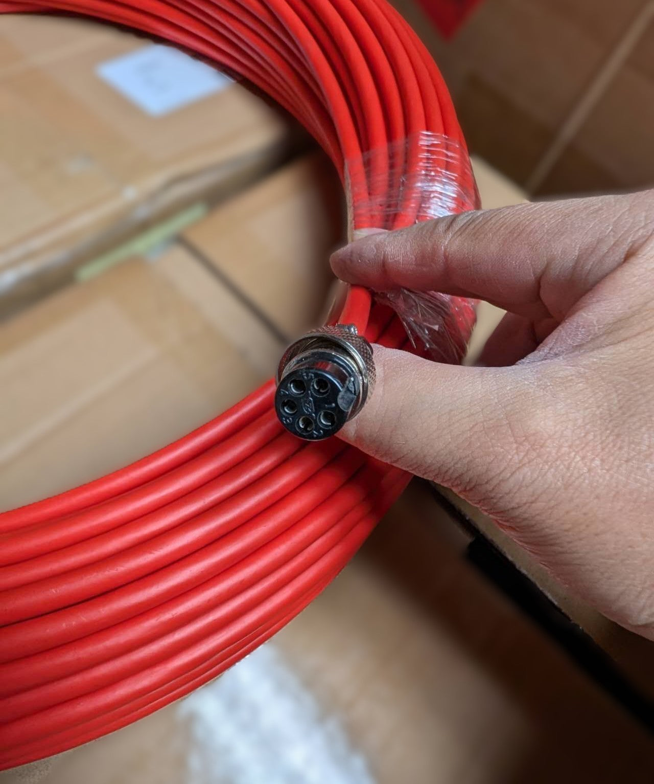 Red Replacement Push-Rod Cable 50m Long 7mm Diameter for VS-33PT50 Inspection Camera