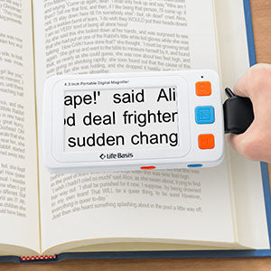 ViSee LVM-450 Portable Electronic Video Magnifier Reading Aide for Low Vision with 4.3 Inch Monitor and 10 Color Modes