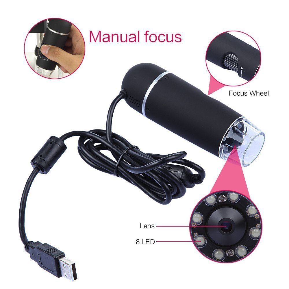 Vividia UM-150 5MP USB Manual Focus 300x Digital Microscope