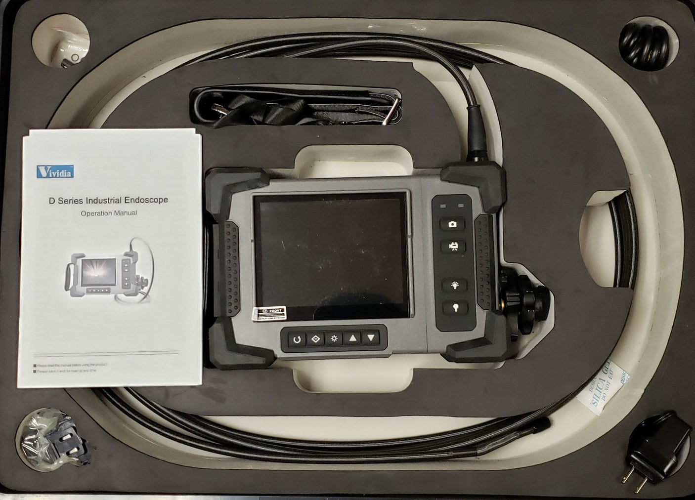 Vividia VA-D8800 Joystick-Controlled Articulating Videoscope Borescope with 8 Meter Long Tungsten Cable and 8mm Diameter Camera Probe