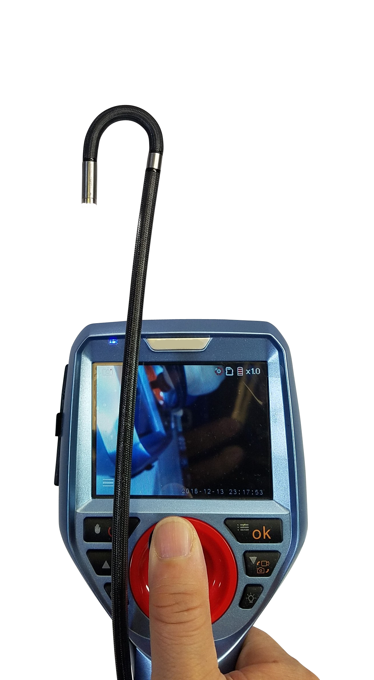 Vividia ME-600 Series 6mm Semi-Rigid Joystick Articulation Borescope 3.5" Monitor