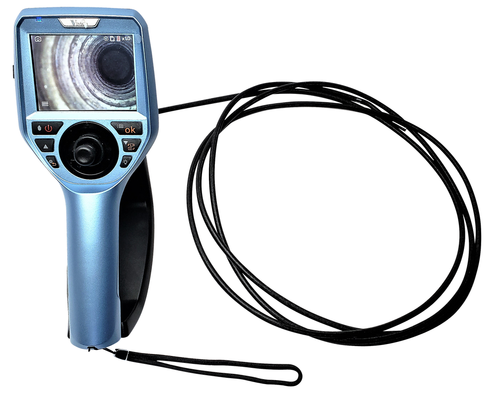 Vividia ME-600 Series 6mm Semi-Rigid Joystick Articulation Borescope 3.5" Monitor