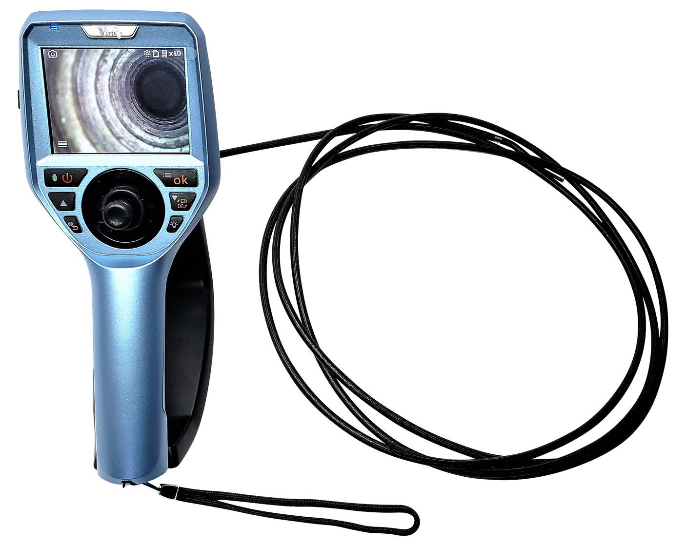 Vividia ME-600 Series 6mm Semi-Rigid Joystick Articulation Borescope 3.5" Monitor