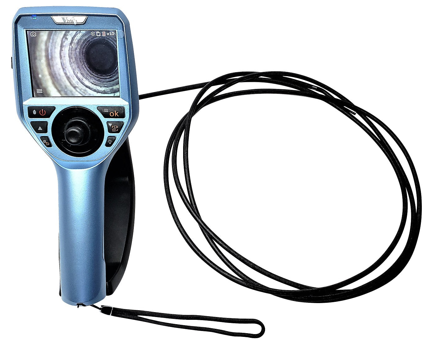 Vividia ME-600 Series 6mm Semi-Rigid Joystick Articulation Borescope 3.5" Monitor