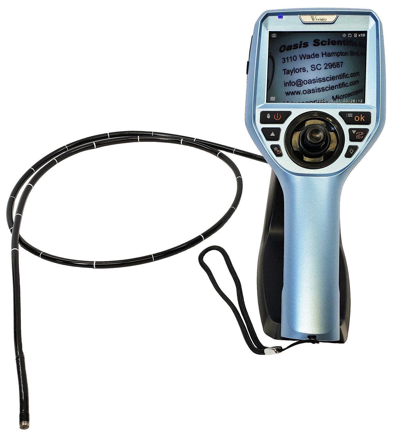 Vividia ME-600 Series 6mm Semi-Rigid Joystick Articulation Borescope 3.5" Monitor