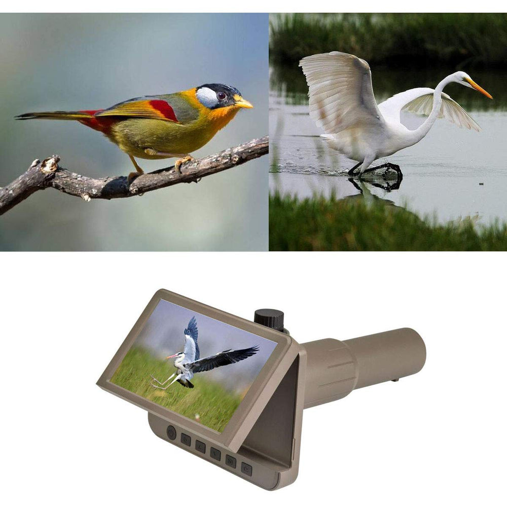 Vividia SS-550 Digital LCD Spotting Scope Telescope Camera 10-50x35mm with 5" Screen 1080P Video 14MP Picture Capture
