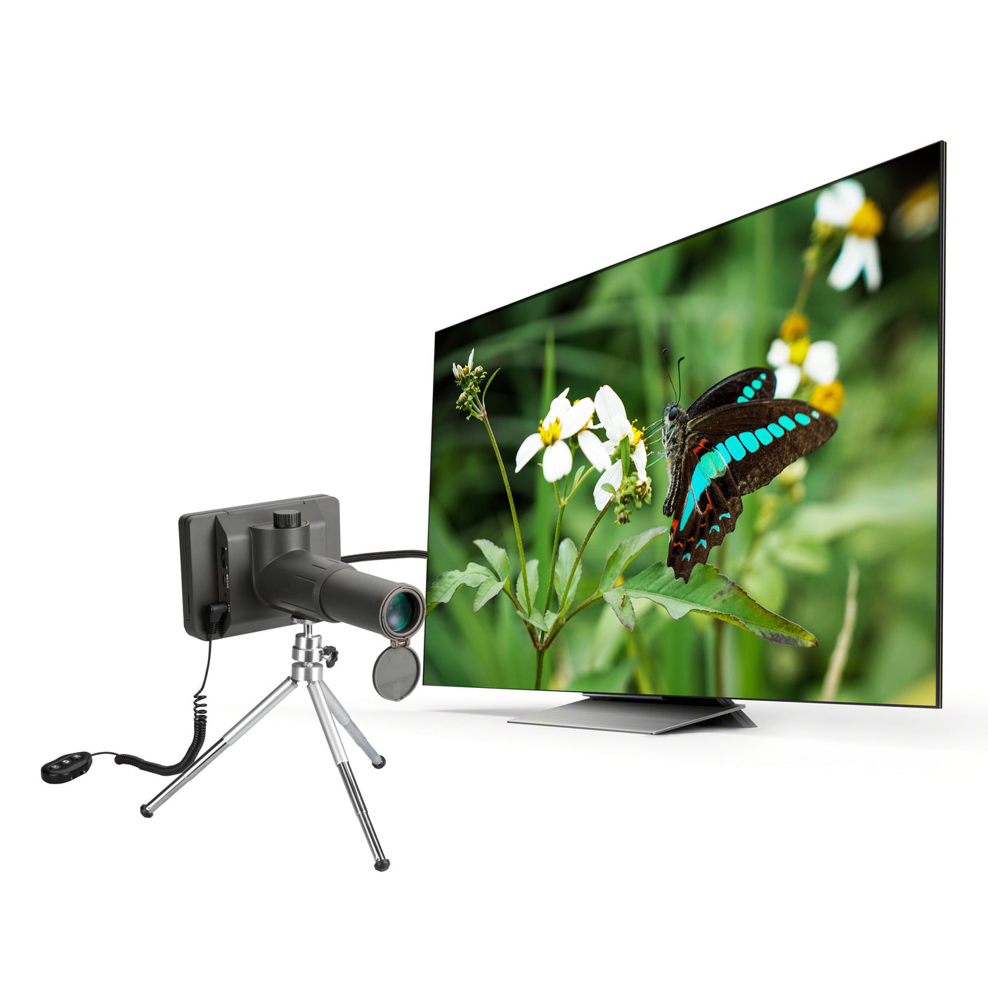 Vividia SS-550 Digital LCD Spotting Scope Telescope Camera 10-50x35mm with 5" Screen 1080P Video 14MP Picture Capture