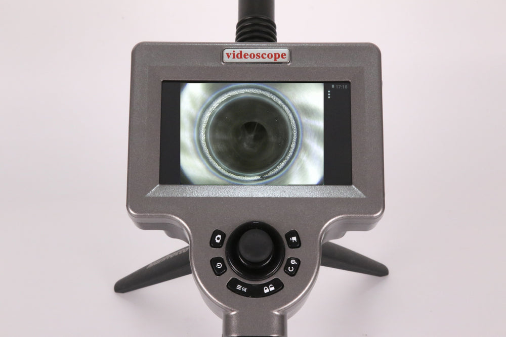 Vividia ET-39 Industrial Motorized Joystick 360 Degree Articulating Borescope Videoscope 3.9mm Diameter & 5" LCD Touch Screen