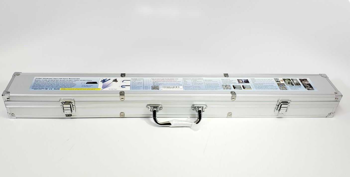 Vividia GB-430 USB Digital Manual Focus Gun Barrel Borescope with 4mm (0.158") Diameter and 12" (30 cm) Long Insertion Tube