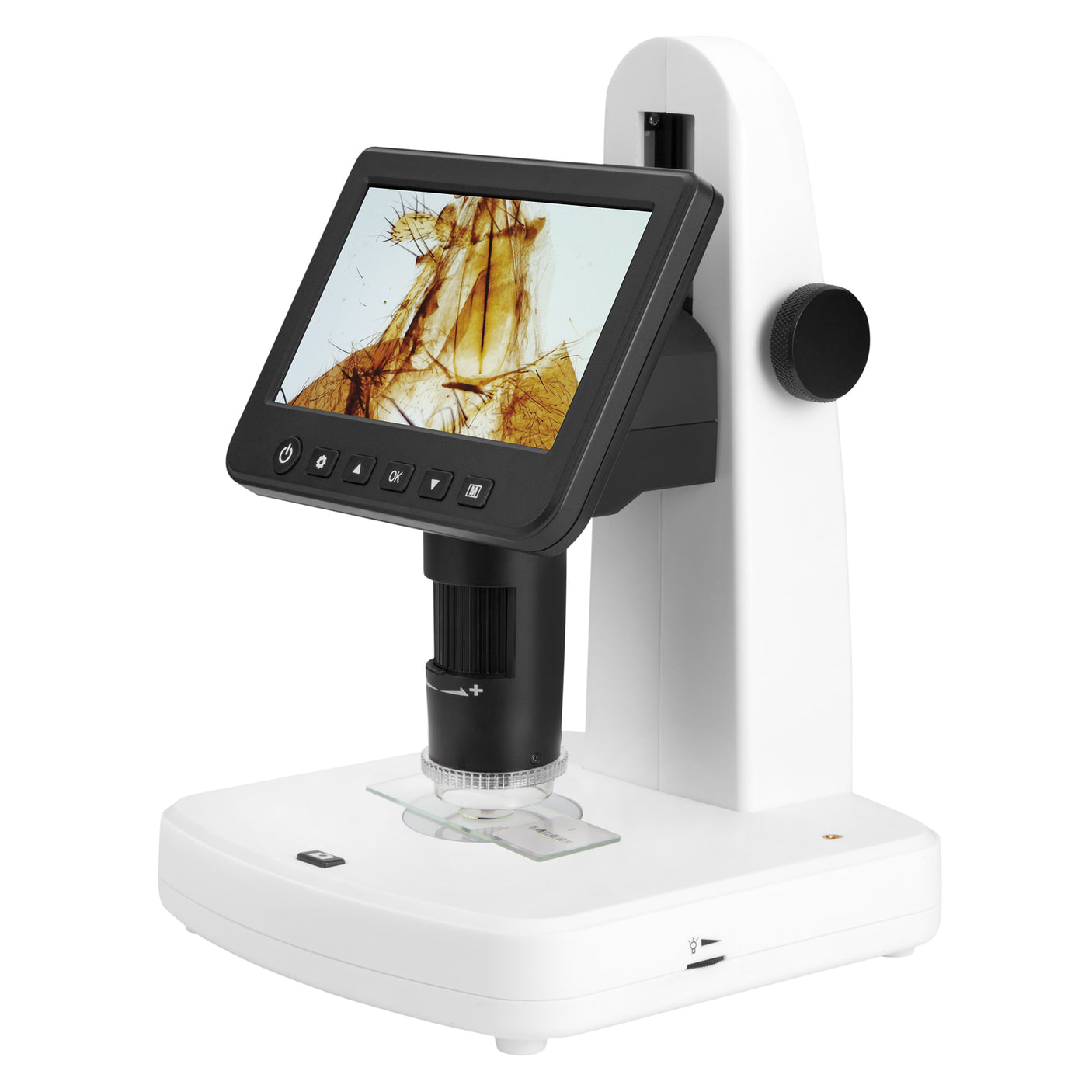 Vividia HM-780 HDMI/LCD/TV/USB 7-inch Screen Standalone Tabletop 500X Portable Digital Microscope with Measurement DVR and Polarizer