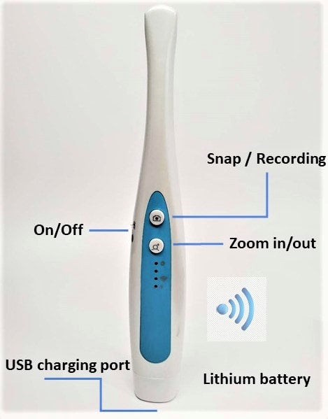 Vividia T12 Wireless Cordless USB/HDMI Dental Camera for TV monitor Android and PC/Mac