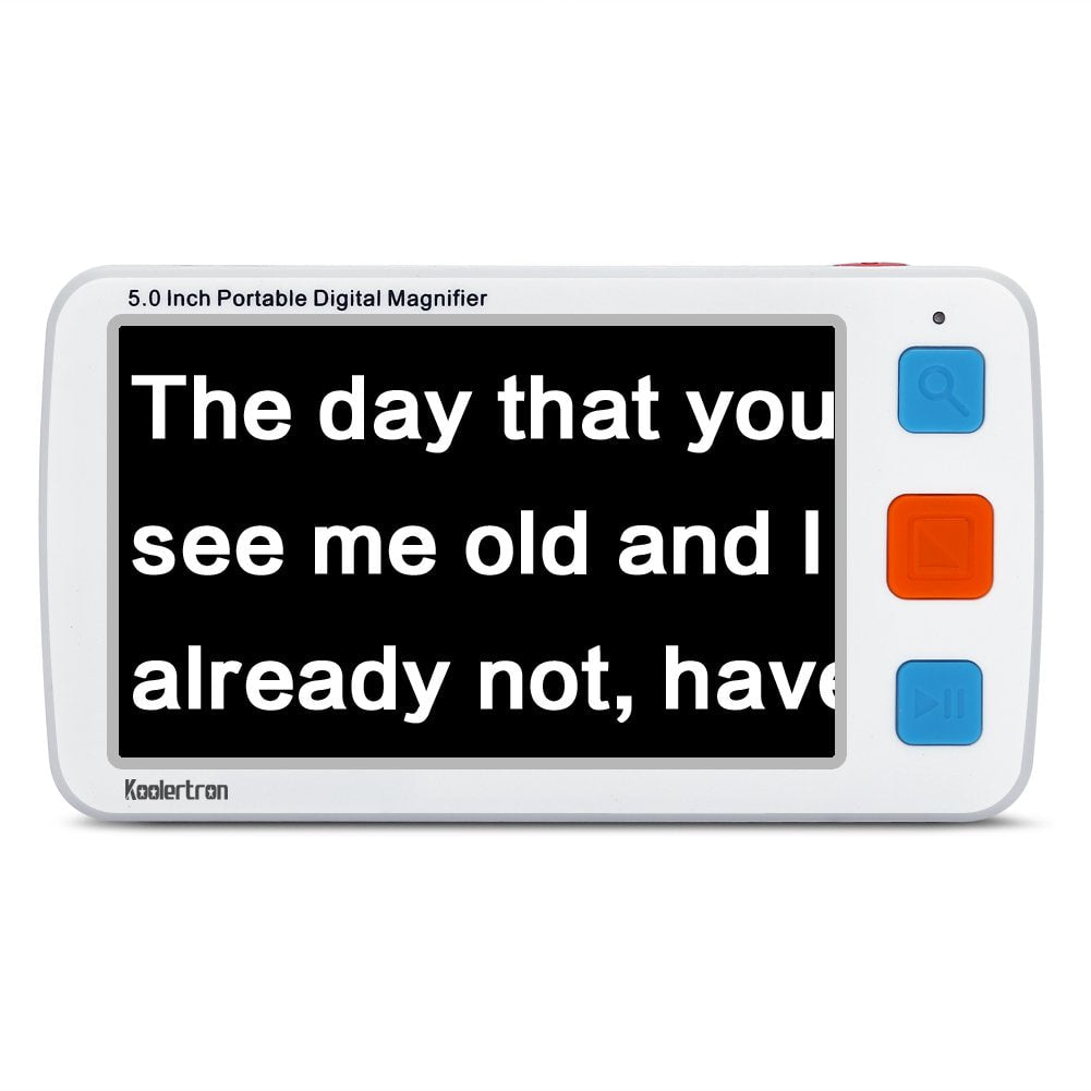 ViSee LVM-530 Portable Electronic Video Magnifier Reading Aide for Low Vision with 5.0 Inch Monitor and 17 Color Modes